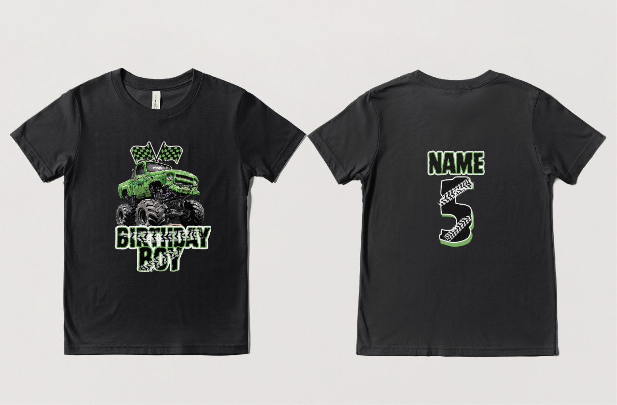 Monster Truck Birthday Boy