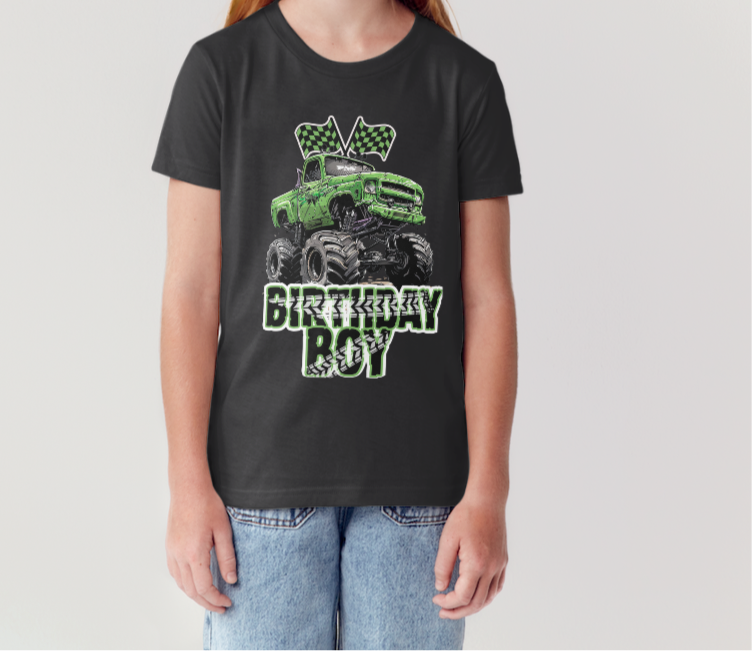 Monster Truck Birthday Boy