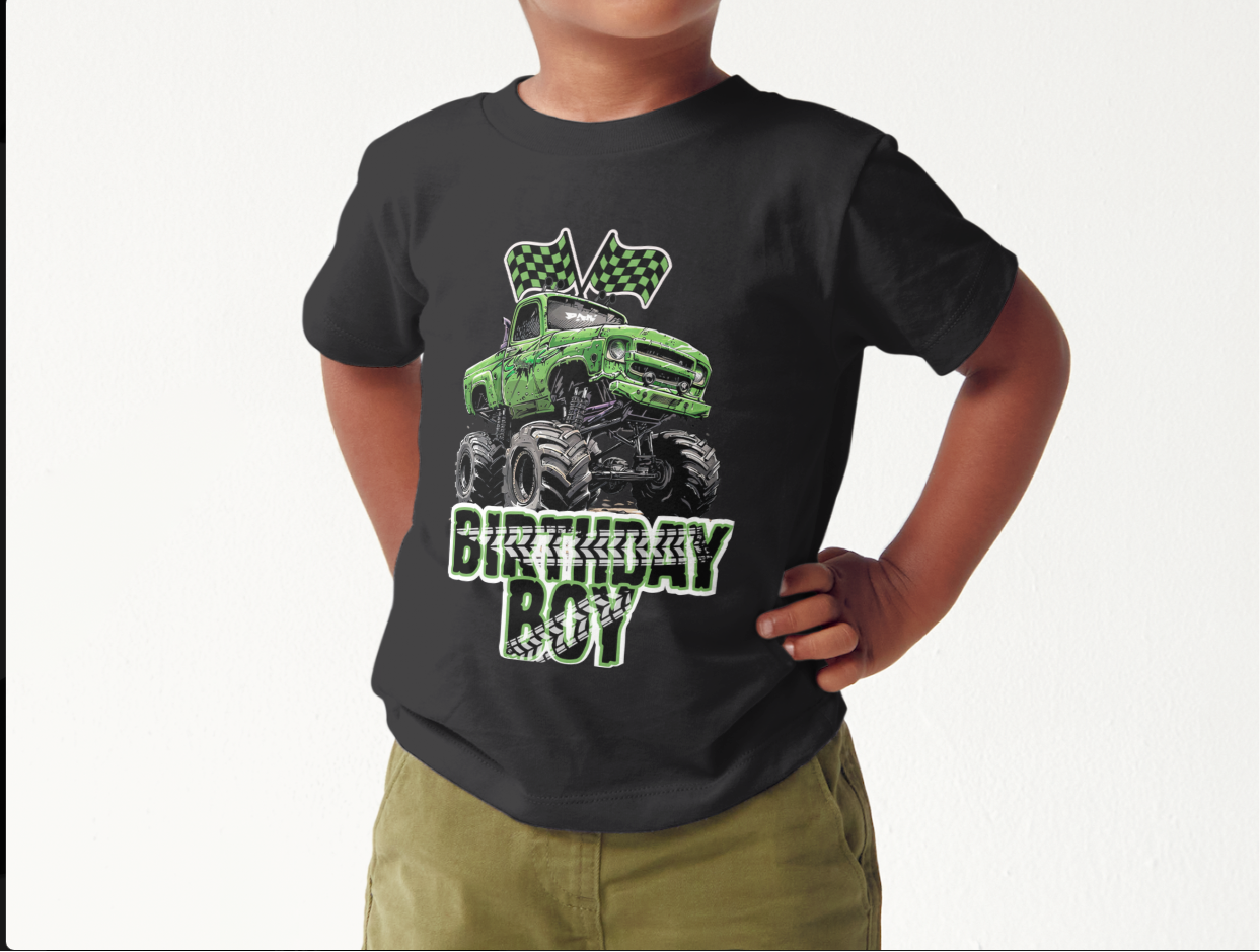 Monster Truck Birthday Boy