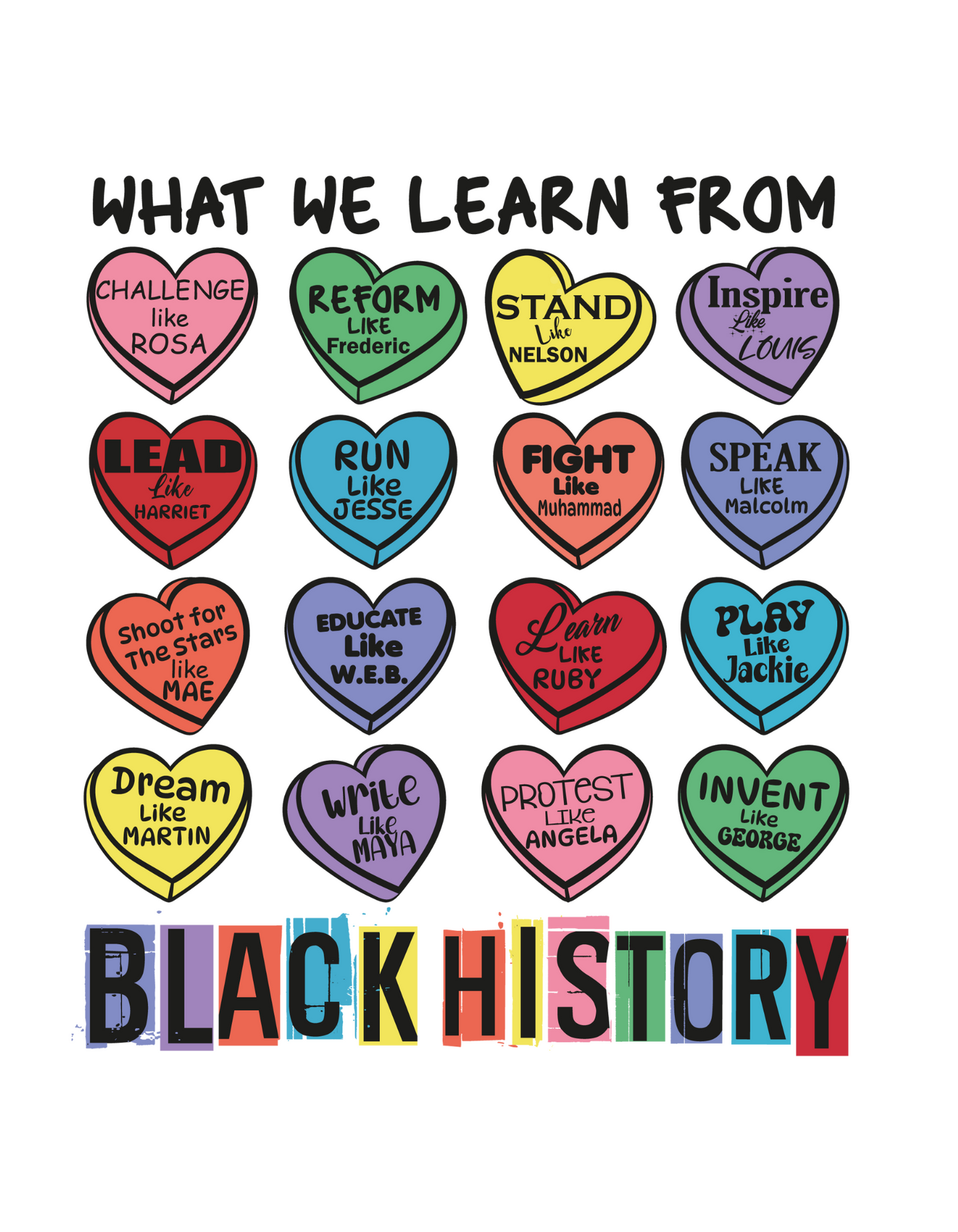 What We Learn from Black History Conversation Hearts