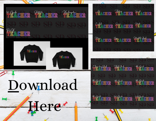 School/Teacher PNG Digital Bundle